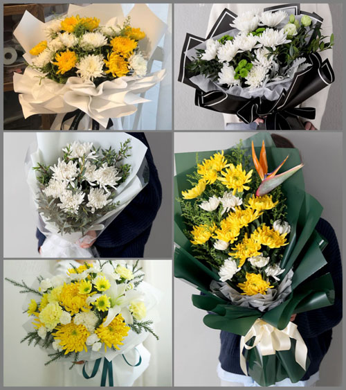 湖北黄冈市罗田县九资河镇白事花束代送